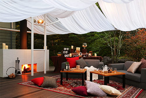 写真：オープンテラス