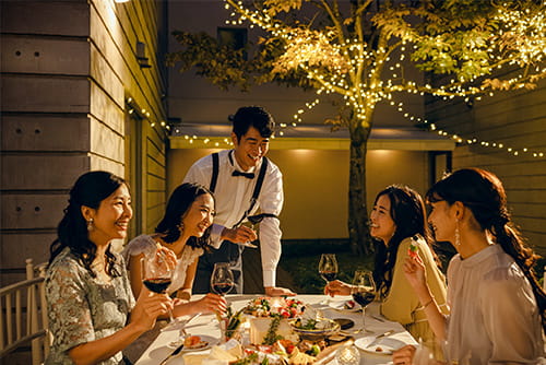 写真：オープンテラス