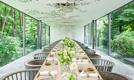 写真：パーティ会場