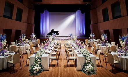 写真：パーティ会場